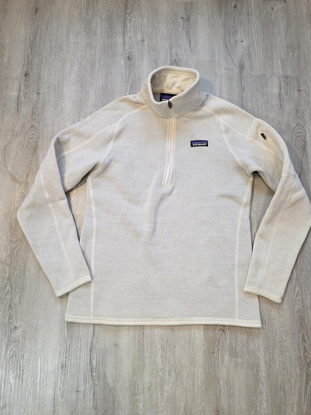 Patagonia Oatmeal Women's Half-Zip Fleece Pullover Size Medium